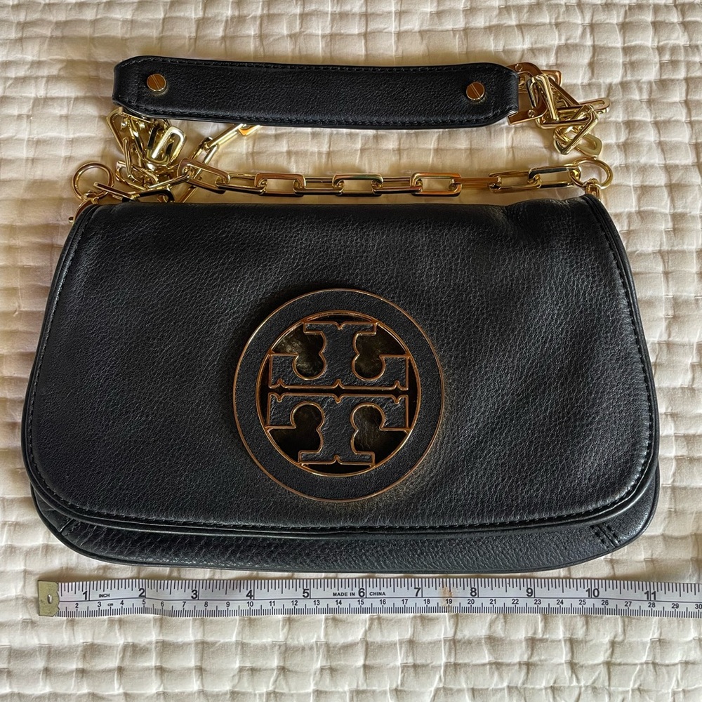 Tory Burch Black Crossbody Large Logo